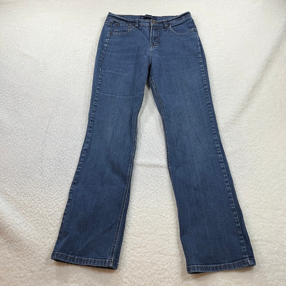 Bandolino Blu Jeans Womens 10 Blue Mandie Bootcut Stretch Denim Mid Rise 7323